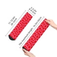 thumbnail image 5 of Bingfone Red Love Heart Design Patterned Men'S Women'S Casual Cotton Socks, 5 of 9