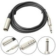 thumbnail image 3 of Cable de audio para micrófono de 6,5 mm macho a XLR macho, núcleo de micrófono, K4A3, 3 of 7