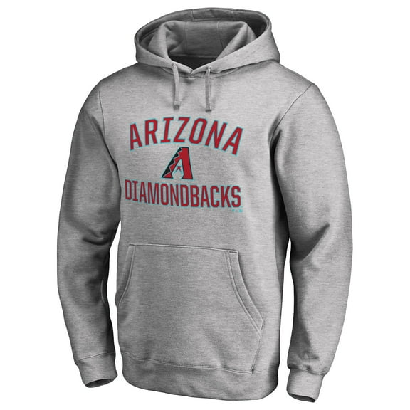 Men's Ash Arizona Diamondbacks Victory Arch Pullover Hoodie
