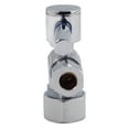 thumbnail image 5 of Westbrass 1/4-Turn Lever Handle Angle Stop Valve, 5/8" OD x 3/8" OD, Polished Chrome, 5 of 7