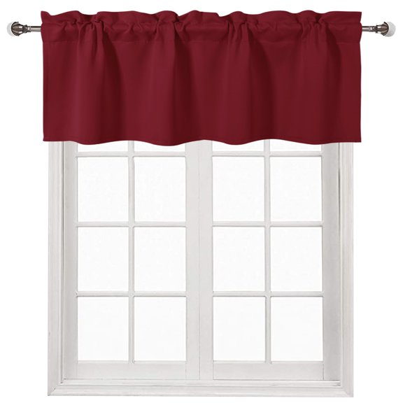 Cortina DWCN Valance 132x36 cm Burgundy Blackout
