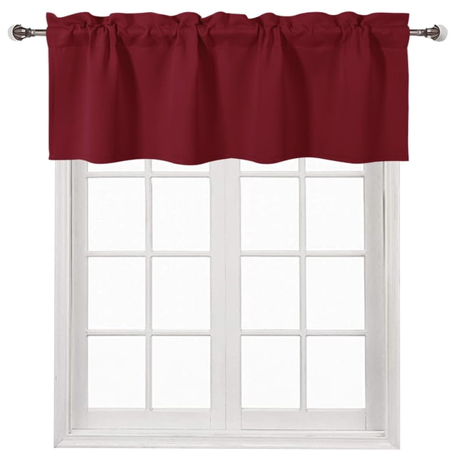 Cortina DWCN Valance 132x36 cm Burgundy Blackout