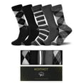 thumbnail image 5 of KOITHOT 5 Pairs Men Dress Socks, Lightweight Classic Crew Scocks for Men Size 10-13 Gift Set, 5 of 8