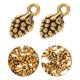 thumbnail image 5 of 100 piezas de colgantes de piña de aleación retro, accesorios para hacer joyas, colgantes con forma de piña, suministros para hacer joyas, dorados, 5 of 8