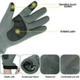 thumbnail image 5 of Navy gloves Autumn winter outdoor gloves Men's and women's touch screen windproof fleece gloves-M, 5 of 6