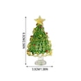 thumbnail image 3 of Hovilon Mini Handmade Glass Christmas Tree Ornament - Multicolor Crystal Desktop Decor, Small Tabletop Display with Golden Star, Festive Holiday Party Shelf Decoration Gift, Multiple Styles Available, 3 of 6