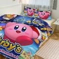 thumbnail image 6 of Kirby Deluxe Game 3 Pieces Bedding Set Double Sided Printing Soft Comforter Sets Decor Bedroom Gifts With 1 Duvet Cover 2 Pillowcases, 6 of 8
