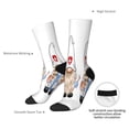 thumbnail image 4 of KLL Nurse doctor gnome Print Cool Socks Men's Women's Crew Socks Funny Crazy Novelty Stockings, 4 of 6