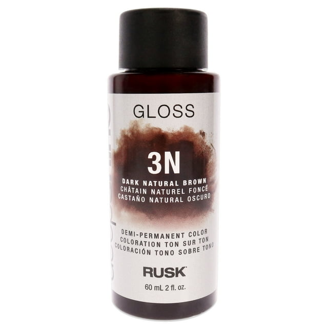 Color demipermanente Deepshine Gloss - 3N Marrón oscuro natural de Rusk para unisex - Color de cabello de 2 oz