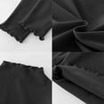 thumbnail image 2 of KVPLBQFD White Blouse Girls White Tops Long Sleeve Shirts for Teens Toddler Clothes 2 Year Old Girl Clothes Western Toddler Girl 2t Girl 4 Toddler, Black 5-6 Years, 2 of 5