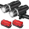 thumbnail image 3 of LED Bike Light Set Powerful LED Front Headlight and Back Taillight Waterproof 4 Lighting Modes Cycling Light Flashlight and Taillight Butterfly Mountain Road Bicycle Lights, 3 of 11