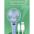 thumbnail image 5 of JELLOO Mini Portable Fan Powerful Handheld Fan 3 Speeds Personal Hand Rechargeable Fan 90° Foldable Fan Quiet Face Fan 1200mAh Battery Operated Fan with LED Display for Travel Office Outdoor, 5 of 9