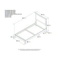 thumbnail image 2 of Metro Twin XL Traditional Bed in Walnut, 2 of 5
