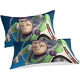 thumbnail image 5 of Buzz Lightyear Duvet Cover 3D Printed Set Bedding Set Anime Characters Quilt Cover Ultra Soft Breathable Conforter Cover Microfiber Comforter Cover Protector Set Pillowcases Double, 5 of 5