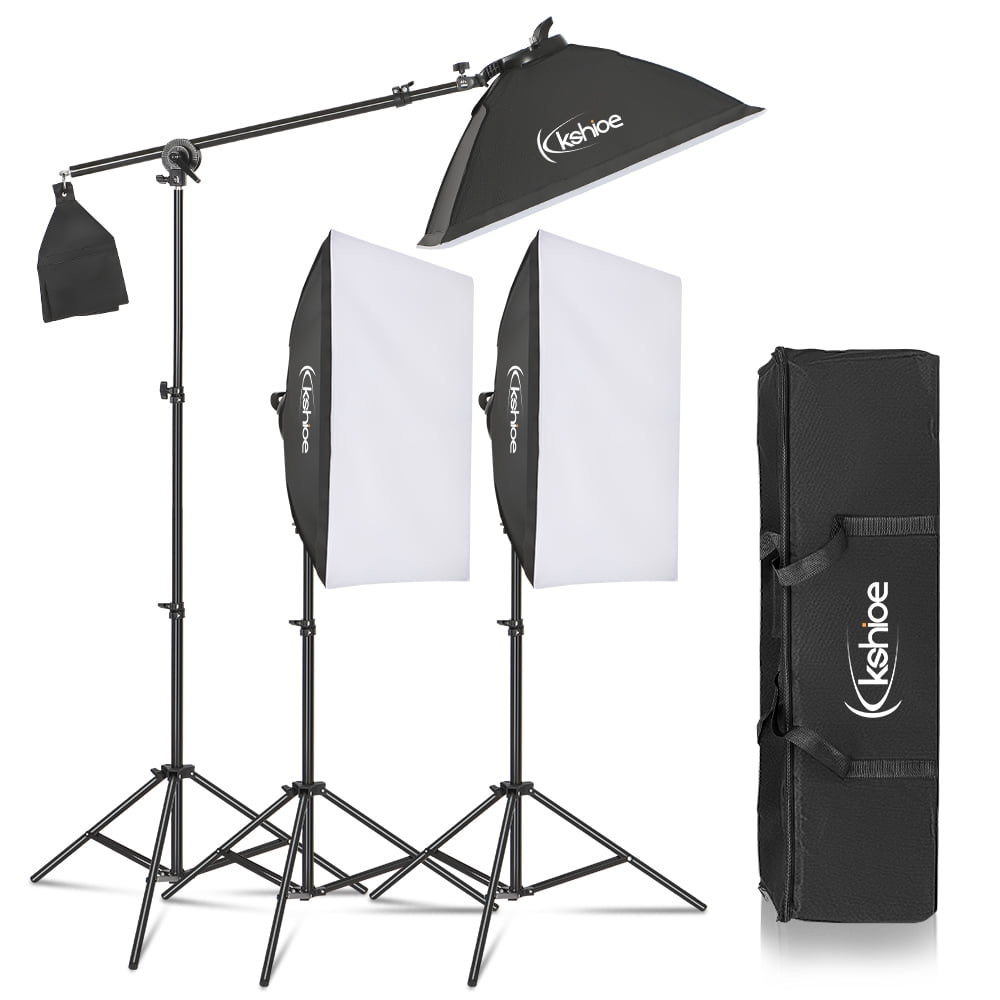 3PCS Photo Studio Softbox Light Kit Photography Video Soft Box w/ LED/CFL Socket 