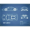 thumbnail image 3 of Rogan, Mark 14x12 Black Modern Framed Museum Art Print Titled - Ferrari Enzo-Blue, 3 of 5