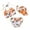 Orange, variant on Gerichy Toddler Girl Swimsuit,Girls Bathing Suit Girls Printed Ribbed Cross Strap One Piece Swimsuit with UPF50