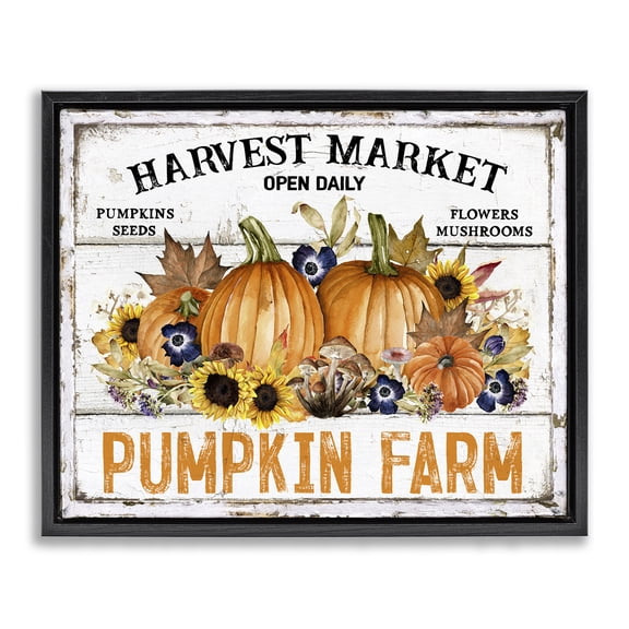 Stupell Industries Farmhouse Black Floating Frame Canvas Art, 21 x 17, by Creatif Belle