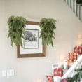 thumbnail image 5 of UFOUND 1PC Christmas Teardrop Large 30inch Winter Needles With Artificial Christmas Greenery Teardrop Wreath For Xmas Table And Door Decoration Hallowmas Decal, 5 of 7