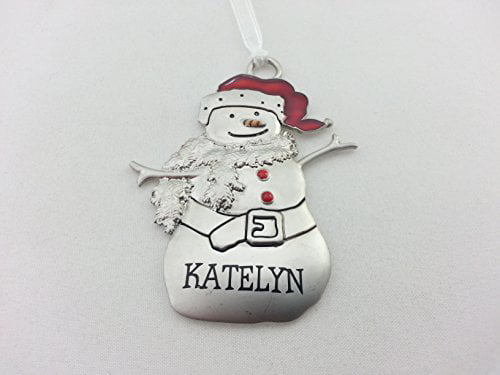 Hallmark Personalized Metal Snowman Christmas Ornament Luke