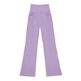 thumbnail image 5 of Rotm Girls Wide Leg Pants Girl's Flare Leggings High Waisted Yoga Pants Bootcut Dance Casual Pants Activewear Kids Bell Bottoms Purple,5-6 Years, 5 of 6