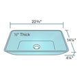 thumbnail image 3 of Polaris 640-TQ-718-C Turquoise Chrome Salle de Bain 718 Récipient Robinet Ensemble, 3 of 5