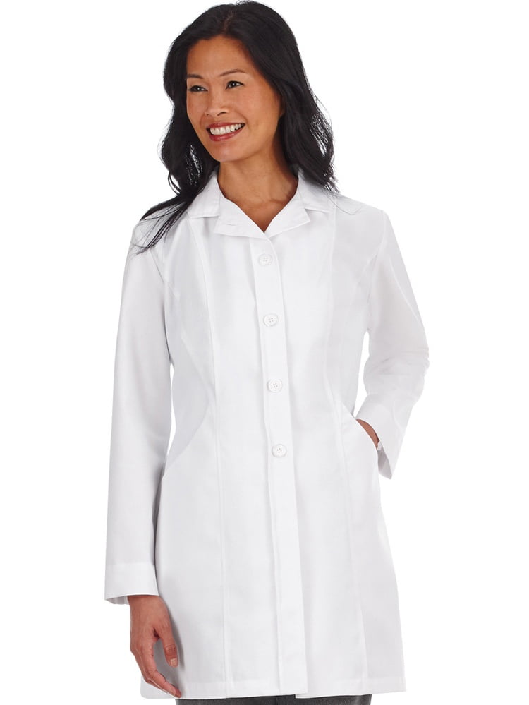Meta Meta Labwear Women's 875 Meta Pro High Collar TriBlend Stretch Lab Coat White 6