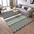 thumbnail image 2 of New Gray-green Japanese and Korean Geometric Stitching Bedroom Living Room Non-slip Door Mat Bedside Carpet Floor Mat Tapetes80 X 160CM Gao Jinjia LED, 2 of 2