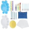 thumbnail image 2 of 35Pcs DIY Dotting Set Mandala Painting Rocks Tool Stencil Paint Tray Art Supplies, 2 of 14