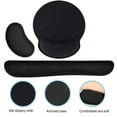 thumbnail image 4 of Jiaeri Ergonomic Memory Foam Wrist Rest Mouse Pad Keyboard Pad Set with Non-Slip Rubber Base for Office Computer Laptop Comfort Support, 4 of 5
