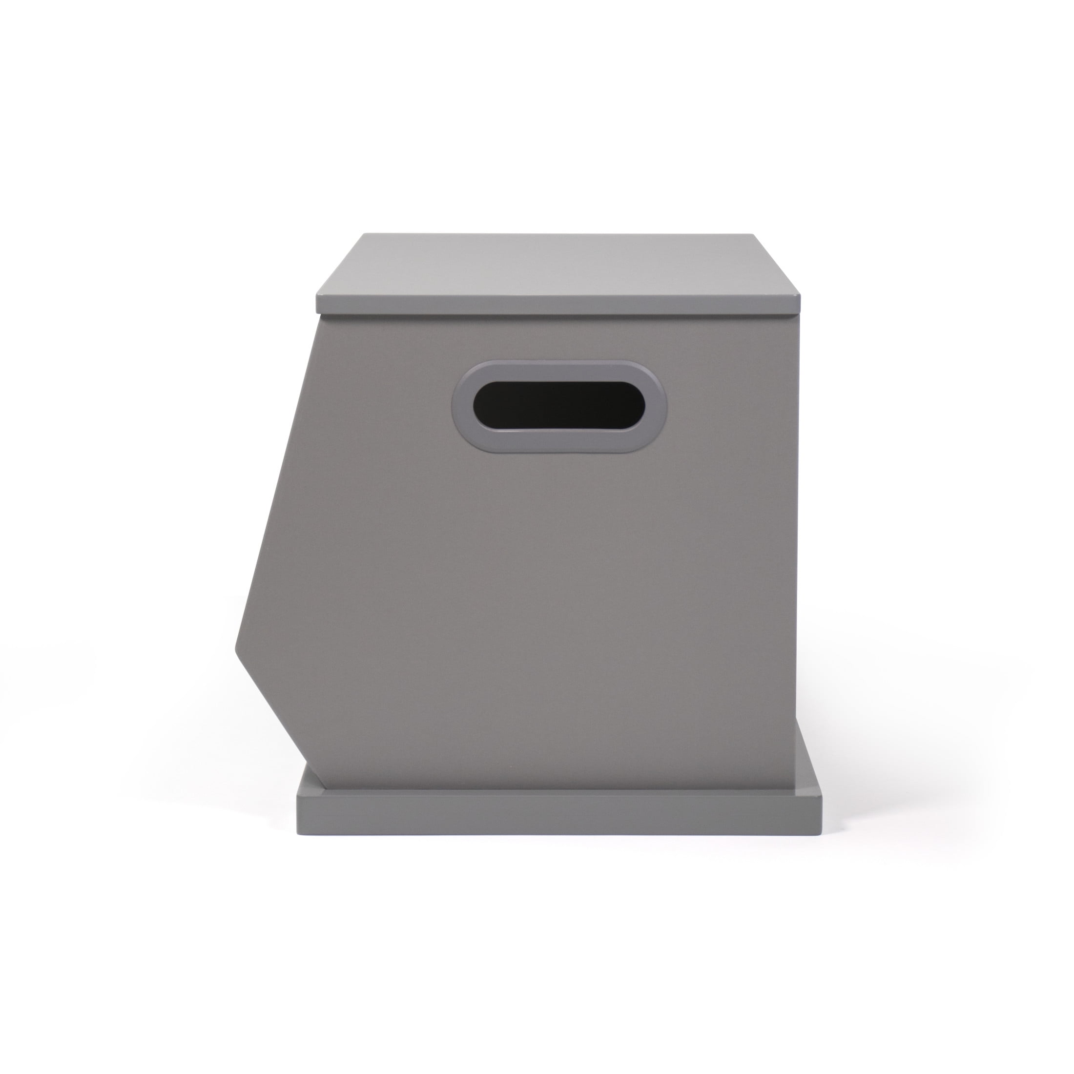 Humble Crew Wood Toy Storage Cubby and Kids Bookcase, Grey