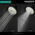 thumbnail image 4 of Kingston Brass KX362 Shower Scape 6" Round 2-Function ABS Shower Head, Polished Brass, 4 of 4