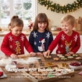 thumbnail image 5 of Actgleam Girls Christmas Sweaters Holiday Winter Boys Long Sleeve Crewneck Pullover Knit Tops,11-12Year, 5 of 9