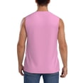 thumbnail image 4 of Goofa Pink Printed Men's Sleeveless T-Shirt - Athletic Gym Workout Tank Top for Men - Moisture-Wicking, UPF 30+ Quick-Dry Muscle Tee-, 4 of 8