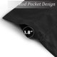 thumbnail image 4 of Cortinas de cenefa opacas, cenefa de bolsillo para varilla suave impermeable para cocina y baño, cenefas de oscurecimiento de habitaciones para dormitorio, 2 paneles, 52 pulgadas x, 4 of 5