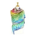 thumbnail image 2 of Colorful Rainbow Silky Tropical Colorful Exotic Pashmina Wrap Shawl Scarf, 2 of 5
