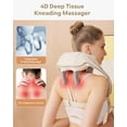 thumbnail image 2 of SAVIOR Neck Shoulder Back Massager with Heat, 2-in-1 Shiatsu Massagers for Deep Tissue Pain Relief, 4D Kneading Massager Gifts for Women Men Mom Dad, 2 of 7