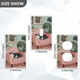 thumbnail image 7 of Yayeee Toggle Light Switch Wall Plate 1-Gang 4.5"x2.7" Home Decorative Outlet Cover, Pink Sleeping Cat, 7 of 7