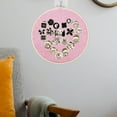 thumbnail image 2 of Miangastore Round Badge Brooch Pennant Display Wall Hanging Pin Display Glitter Board Pin Holder Pin Collection Display Embroidery (Pink), 2 of 9
