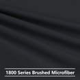 thumbnail image 4 of Unique Bargains 2-Piece 1800D Microfiber Solid Pillowcases Black Standard, 4 of 8