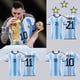 thumbnail image 2 of En 2023 , Campeón Del Mundo Katar Samsung Argentina Selección Nacional No . 10 Piezas De Ropa De Entrenamiento De Fútbol Messi Gao Jiahui unisex, 2 of 2
