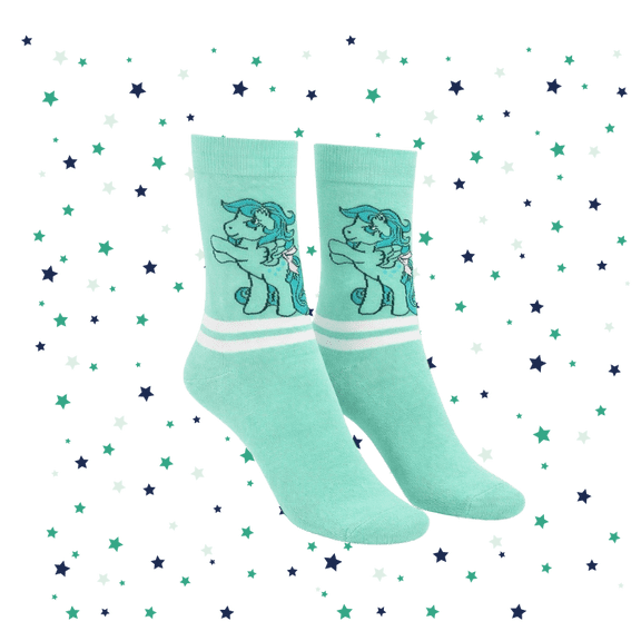 80s Classic My Little Pony Medley, 2 Pair Socks, Sock Size 10-13
