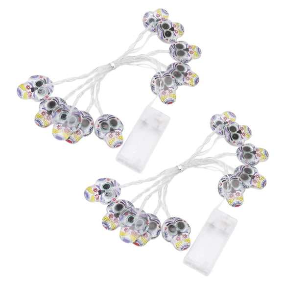 Cadena de luces de calaveras Nikou 2 piezas