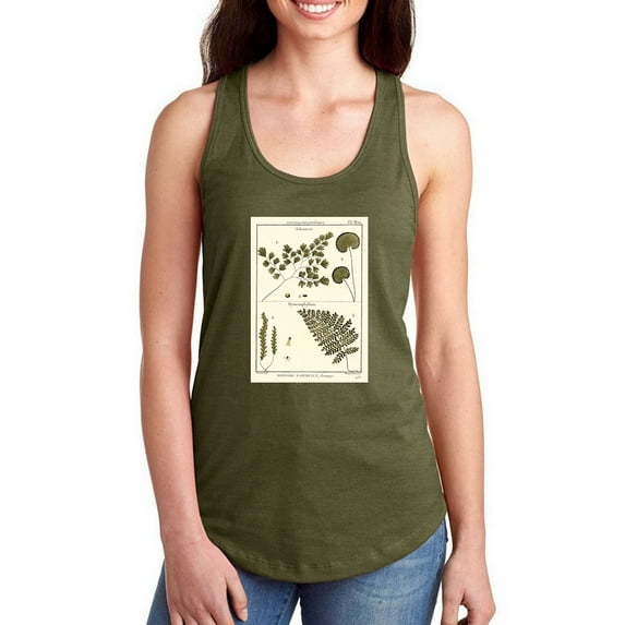 Fern Classification Iv Racerback Tank Women -Denis Diderot Designs, Female Small