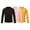 Black Pink Yellow, variant on 3 Pack Kids Thermal Undershirt Fleece Lined Solid Color Mock Neck Winter Warm Basic Layer Top Black 100