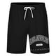 thumbnail image 4 of Pantalones cortos casuales con estampado de letras estilo urbano para hombre, ligeramente elásticos, de poliéster, 4 of 4
