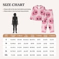 thumbnail image 4 of Lsque Pig Nose Pattern Long Sleeve Pajama Set for Women - Soft 2-Piece Sleepwear and Loungewear Set with Pockets, Comfy Nightwear-Medium, 4 of 7