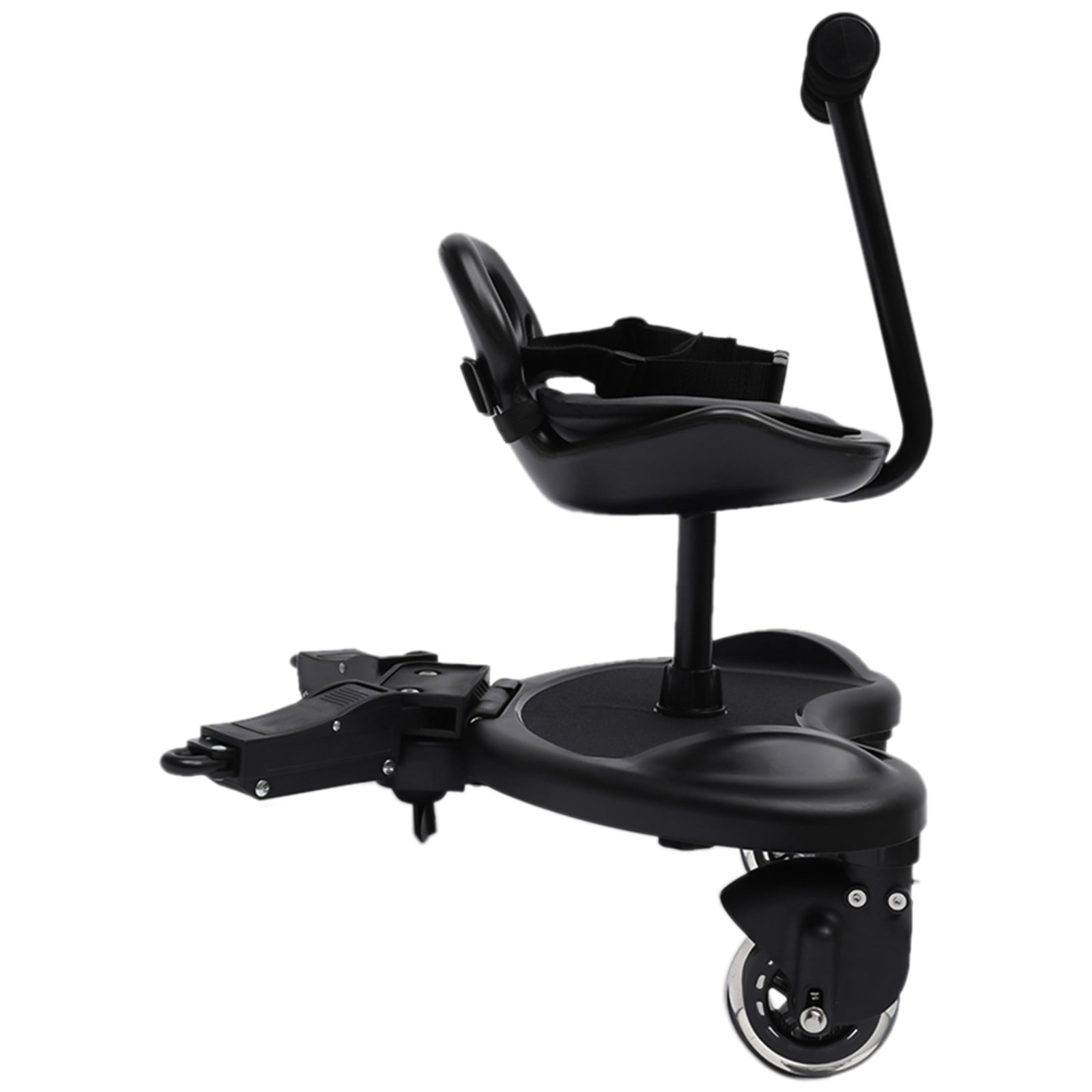 55.12lbs Assembly Black Universal Stroller Board Child Rider Stroller Attachment with Practical Handle
