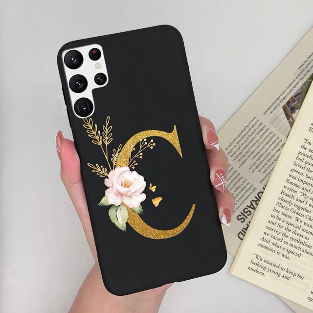 Funda trasera de silicona suave para teléfono Samsung Galaxy S22 Plus, carcasa con letras parachoques, carcasa trasera para Samsung S 22 S22 Ultra Plus Fivean unisex