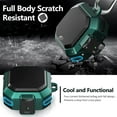 thumbnail image 5 of (with Secure Lock) Armor Case Cover for Samsung Galaxy Buds2 Pro Case(2022) /Galaxy Buds Pro Case(2021) /Galaxy Buds 2 Case (2021) -Green, 5 of 5
